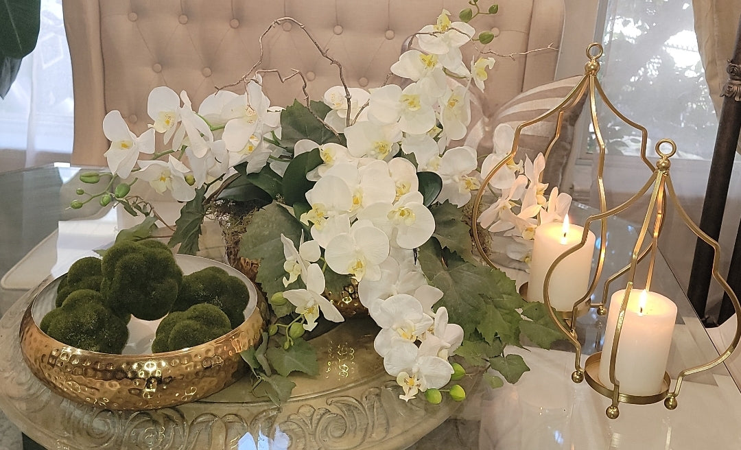 "Hammered Floral" Vase